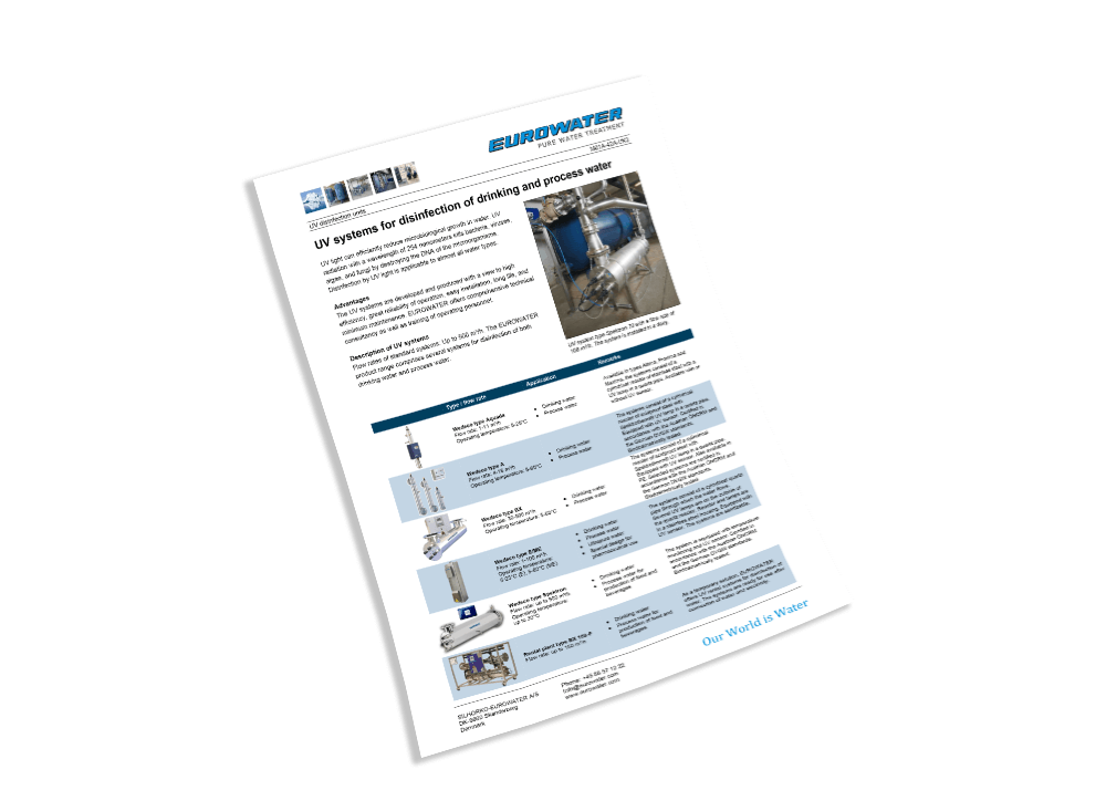 Leaflet on water softening and softening units